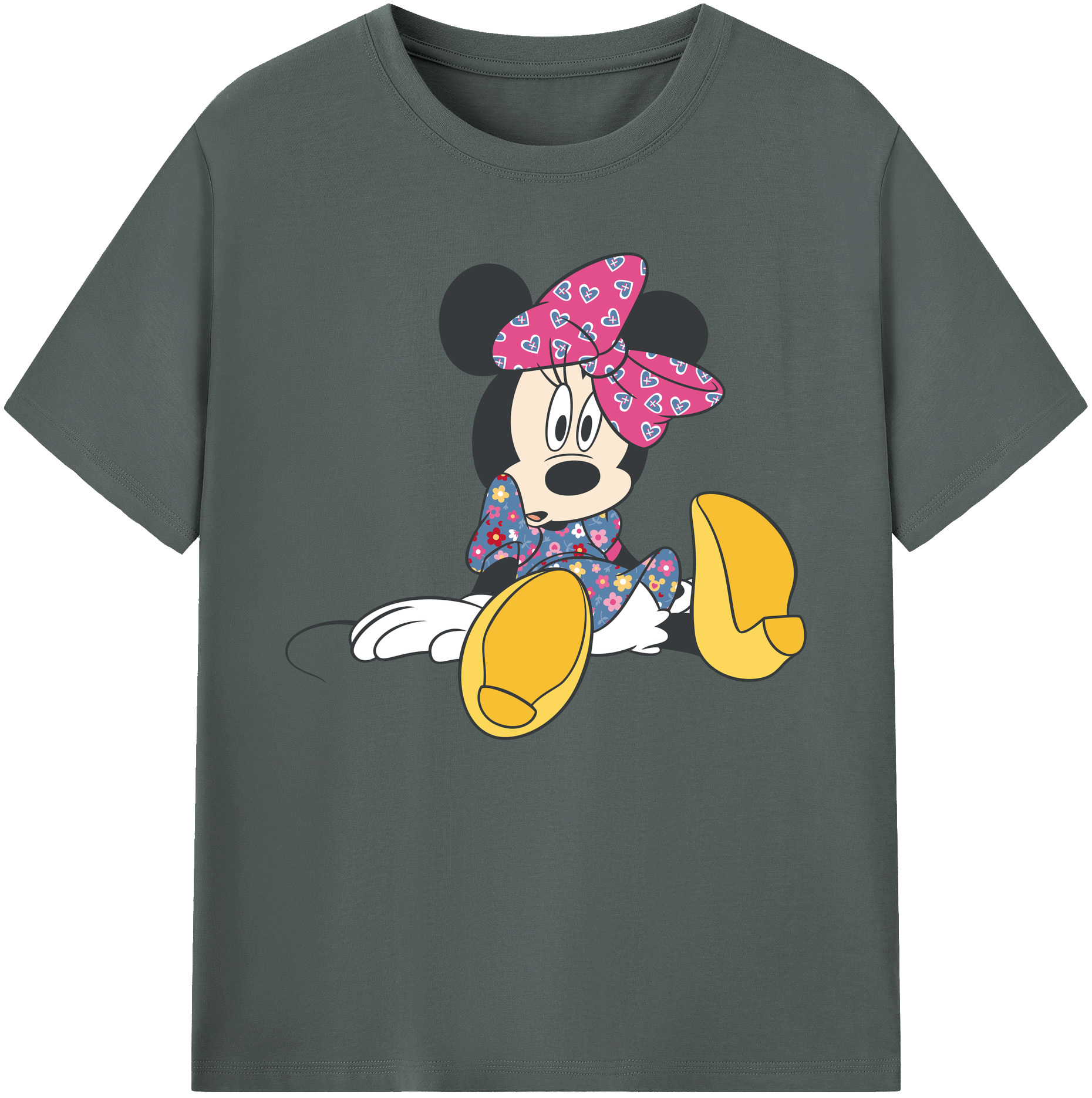 ミッキーマウス Mickey Mouse 綿100％ メンズ半袖Tシャツ｜肌触りやわらか＆通気性